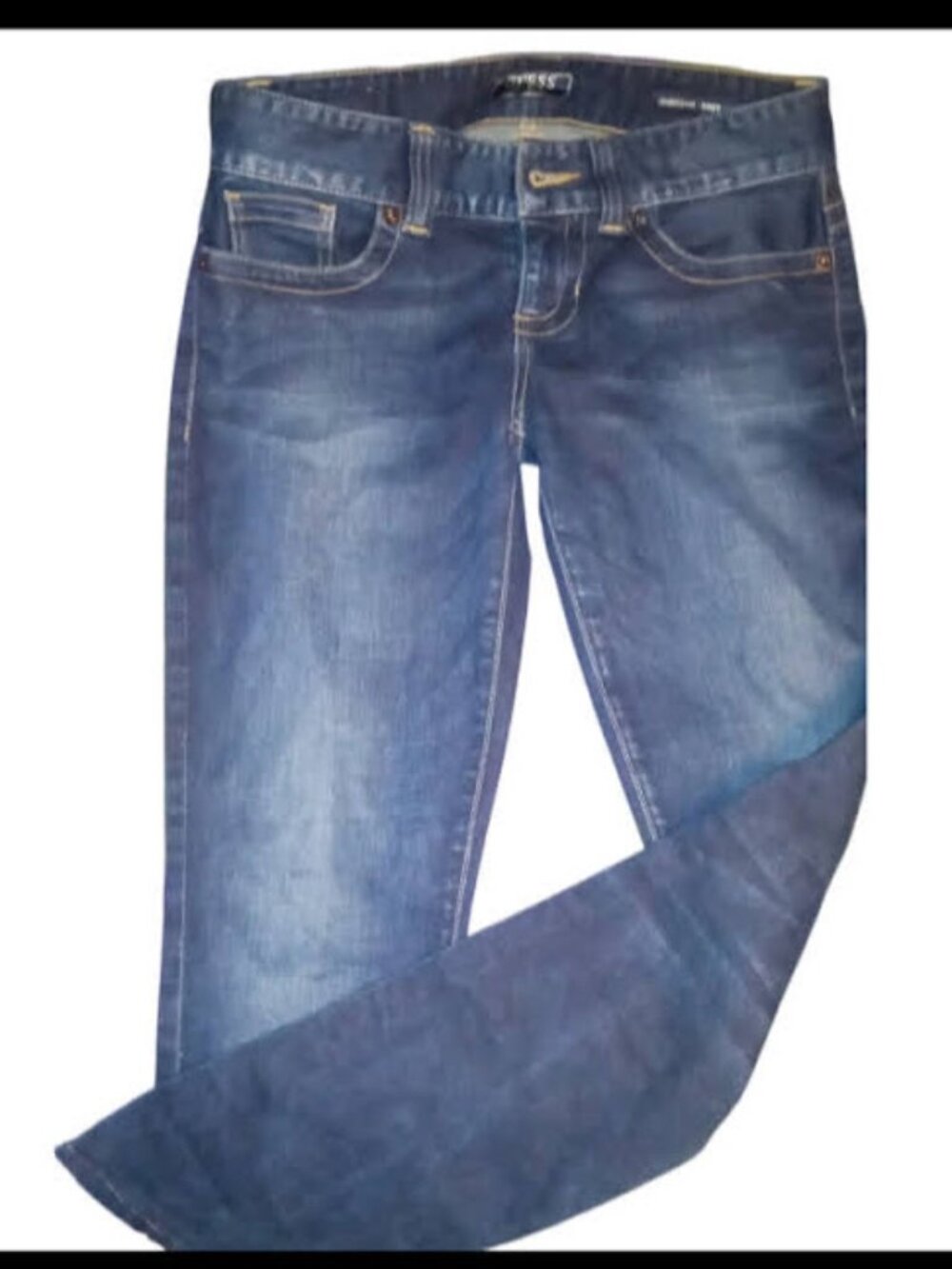 Y2K Guess Daredevil Bootcut Jeans Women’s 27 Dark Blue